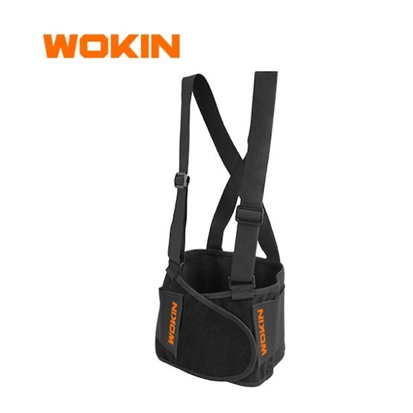 Wokin Back Support Belt W/ Adjustable Suspenders Size M 457511 - main